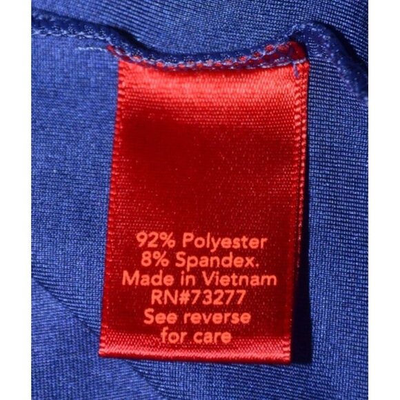 Jennifer Lopez Silky Blue Blouse Top Size XXL 3/4 Rushed Sleeve Career Night Out - Picture 8 of 9